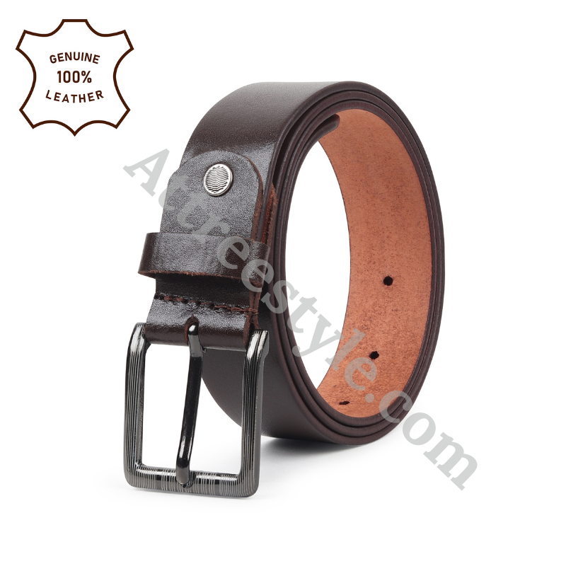 Mens Black Leather Belt