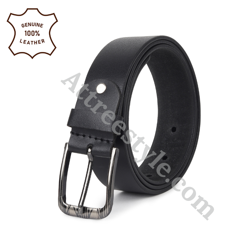 Mens Black Leather Belt