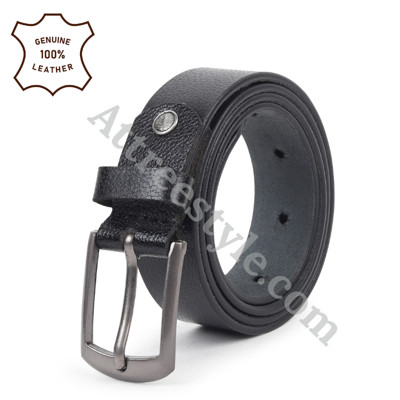 Mens Black Leather Belt