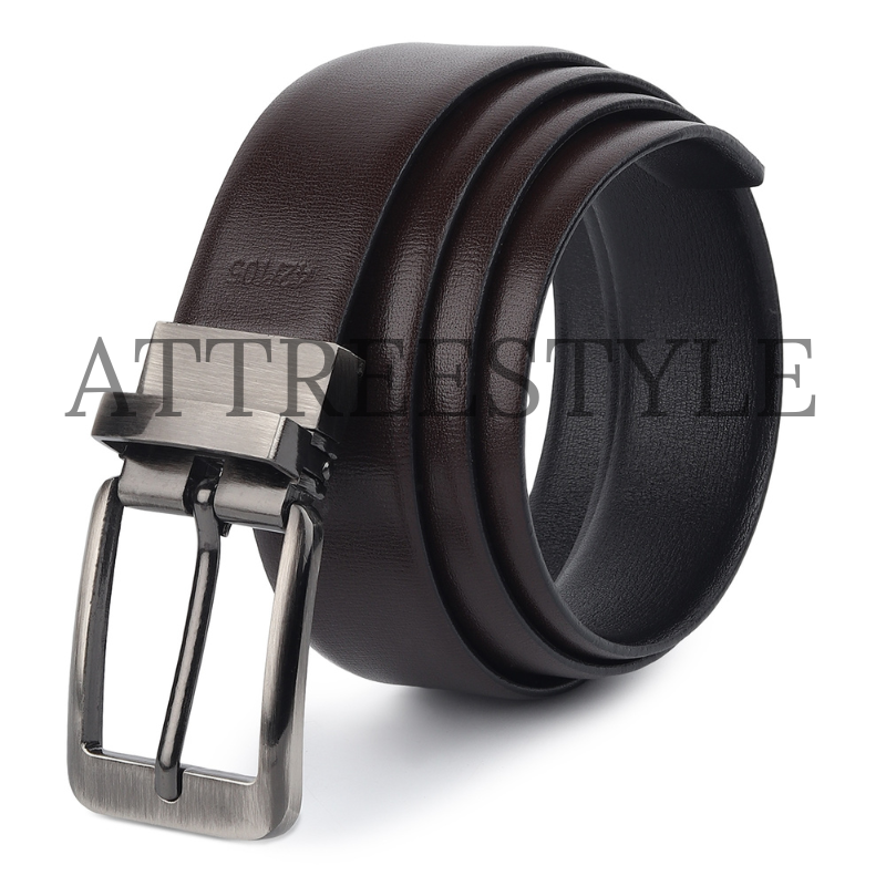 Mens Black Leather Belt