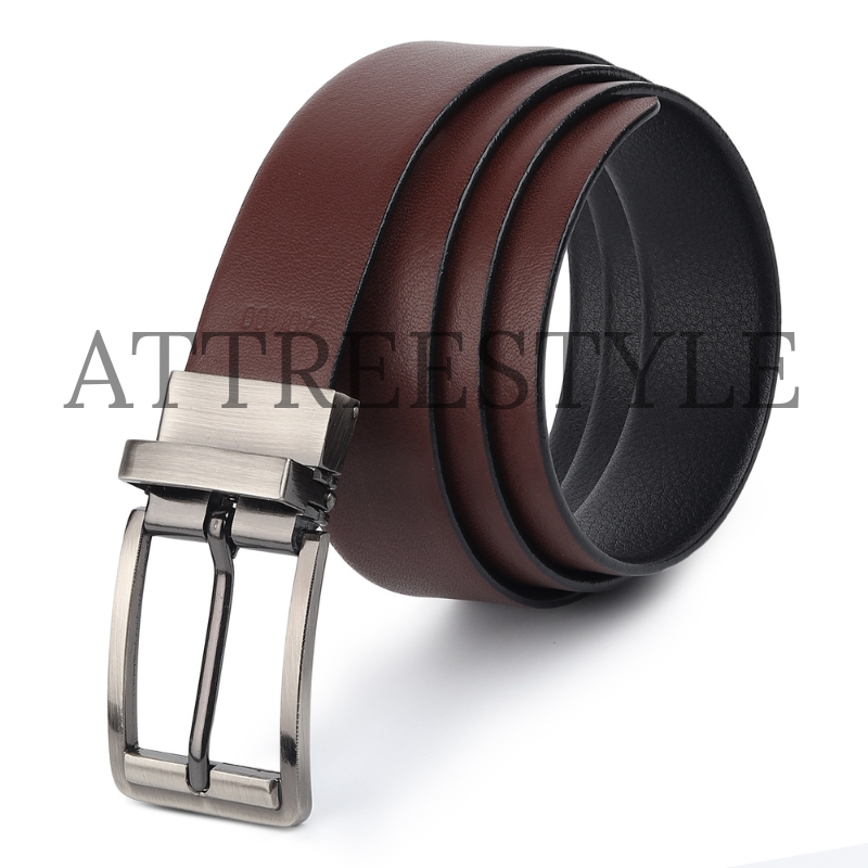 Mens Black Leather Belt
