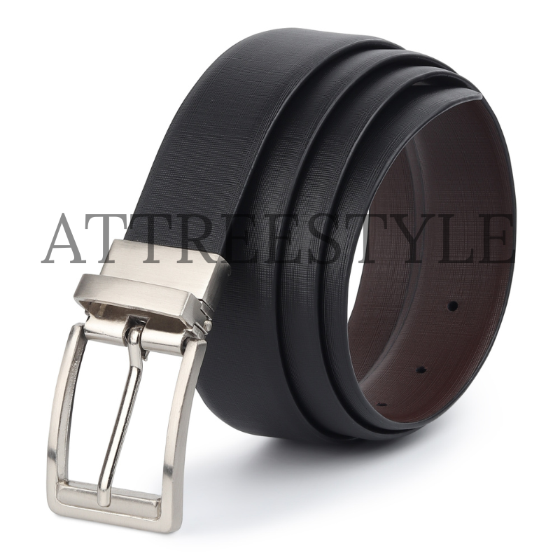 Mens Black Leather Belt